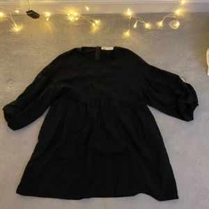 Cropped sleeve Zara babydoll dress, S